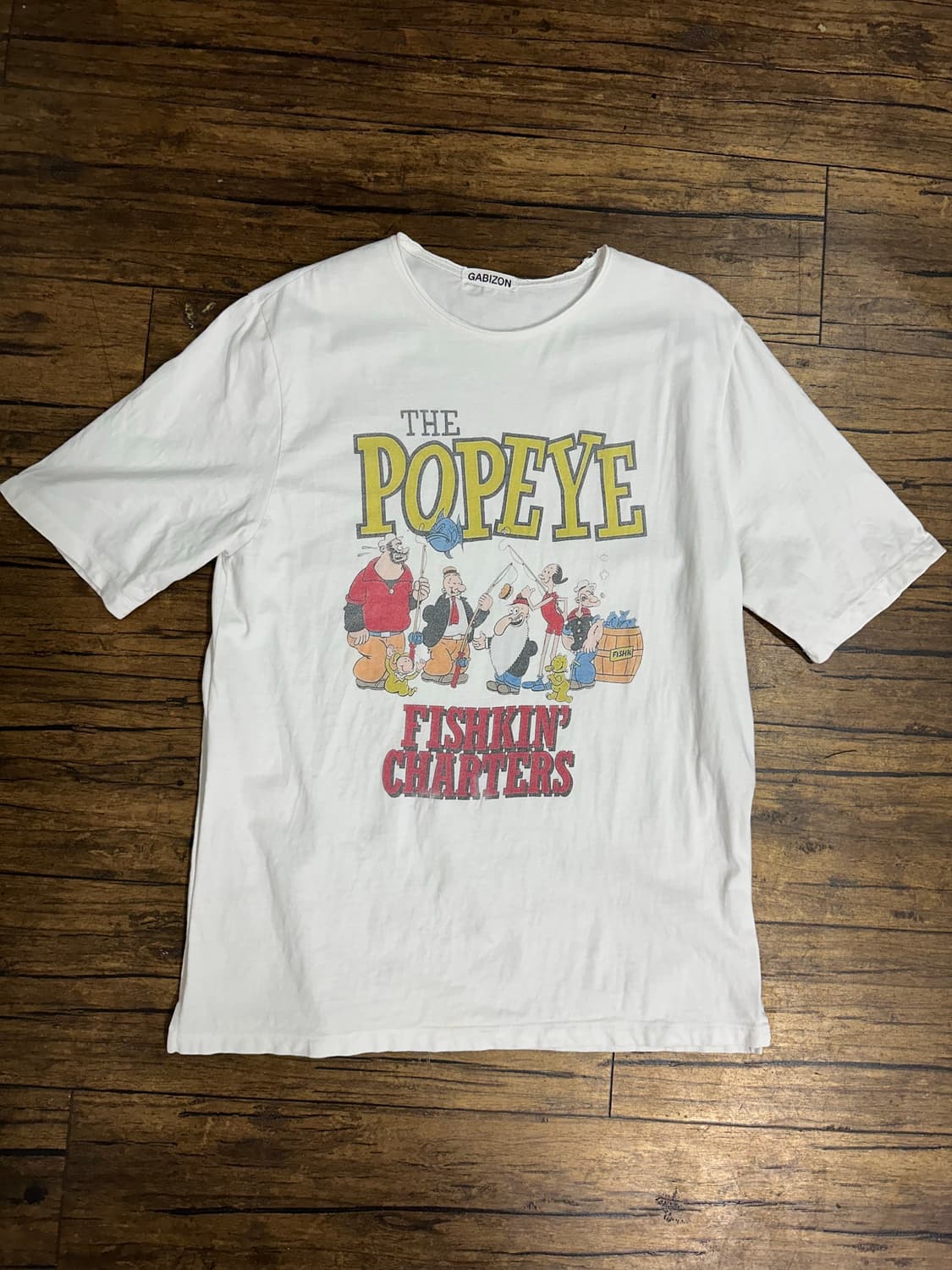 GABIZON  Popeye 뽀빠이 빈티지 반팔티셔츠 L사이즈 상품이미지1