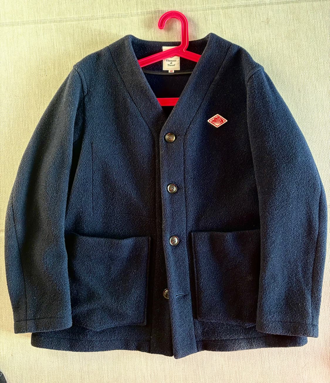 단톤 울 논카라 자켓 40사이즈 상품이미지1