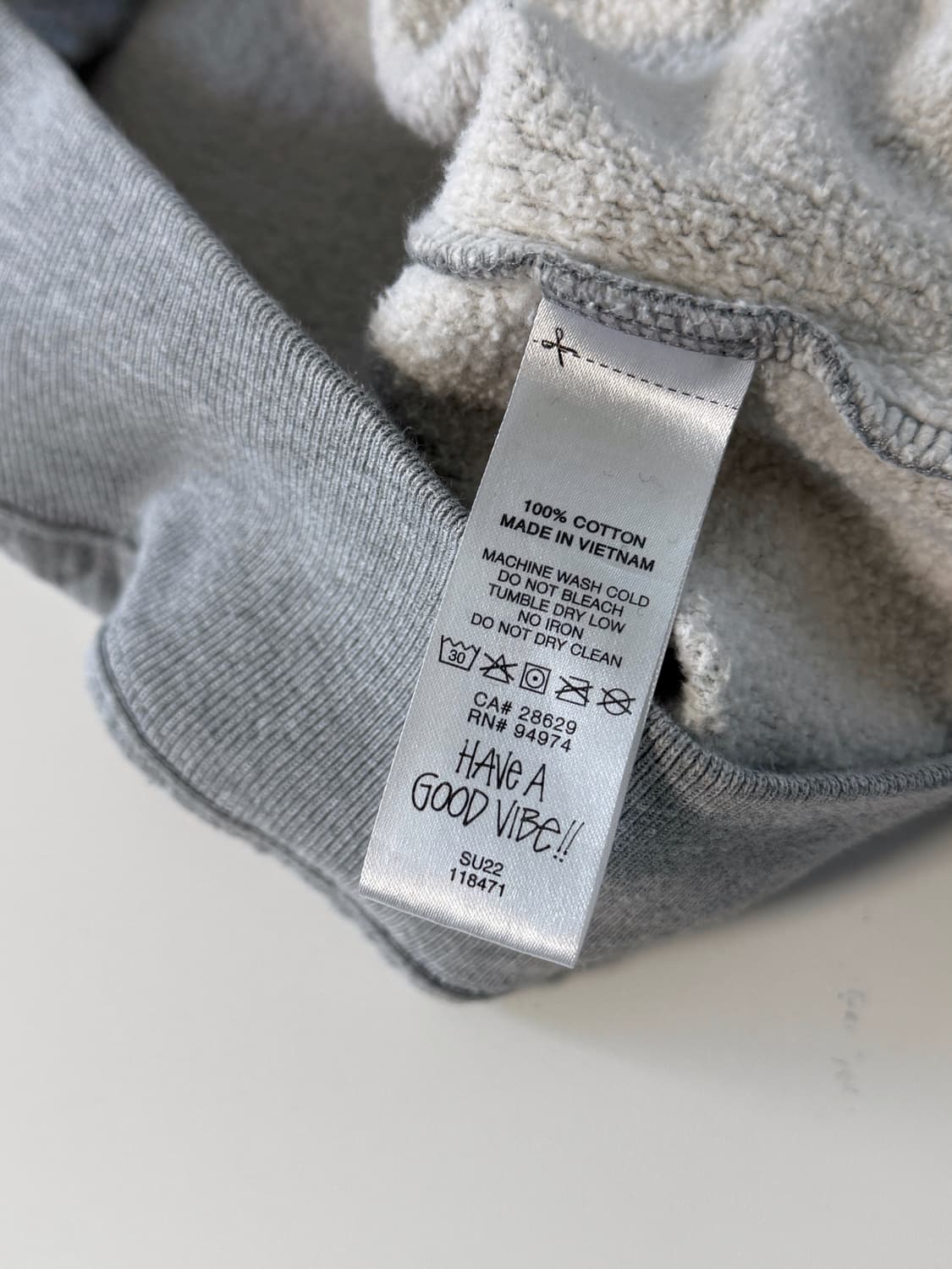 스투시 재팬 루즈핏 애쉬 헤더 스탁 로고 해비스웻 후드집업 상품이미지7