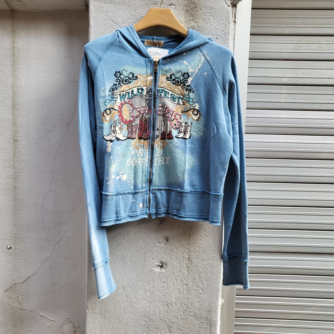 skinny minnie Crop Hooded zip-up   상품이미지6