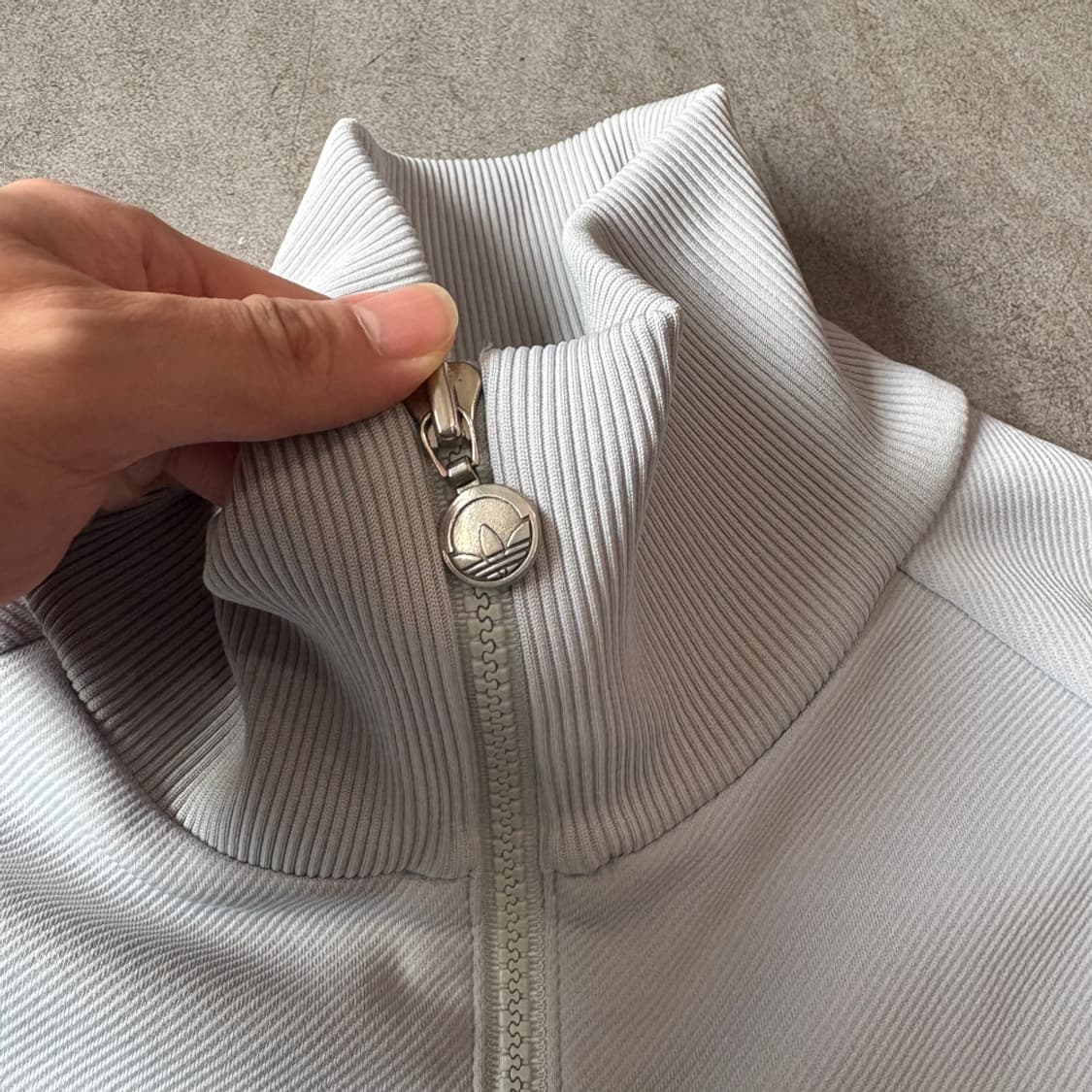 70년대 생산 아디다스 그레이 져지 자켓 상품이미지6