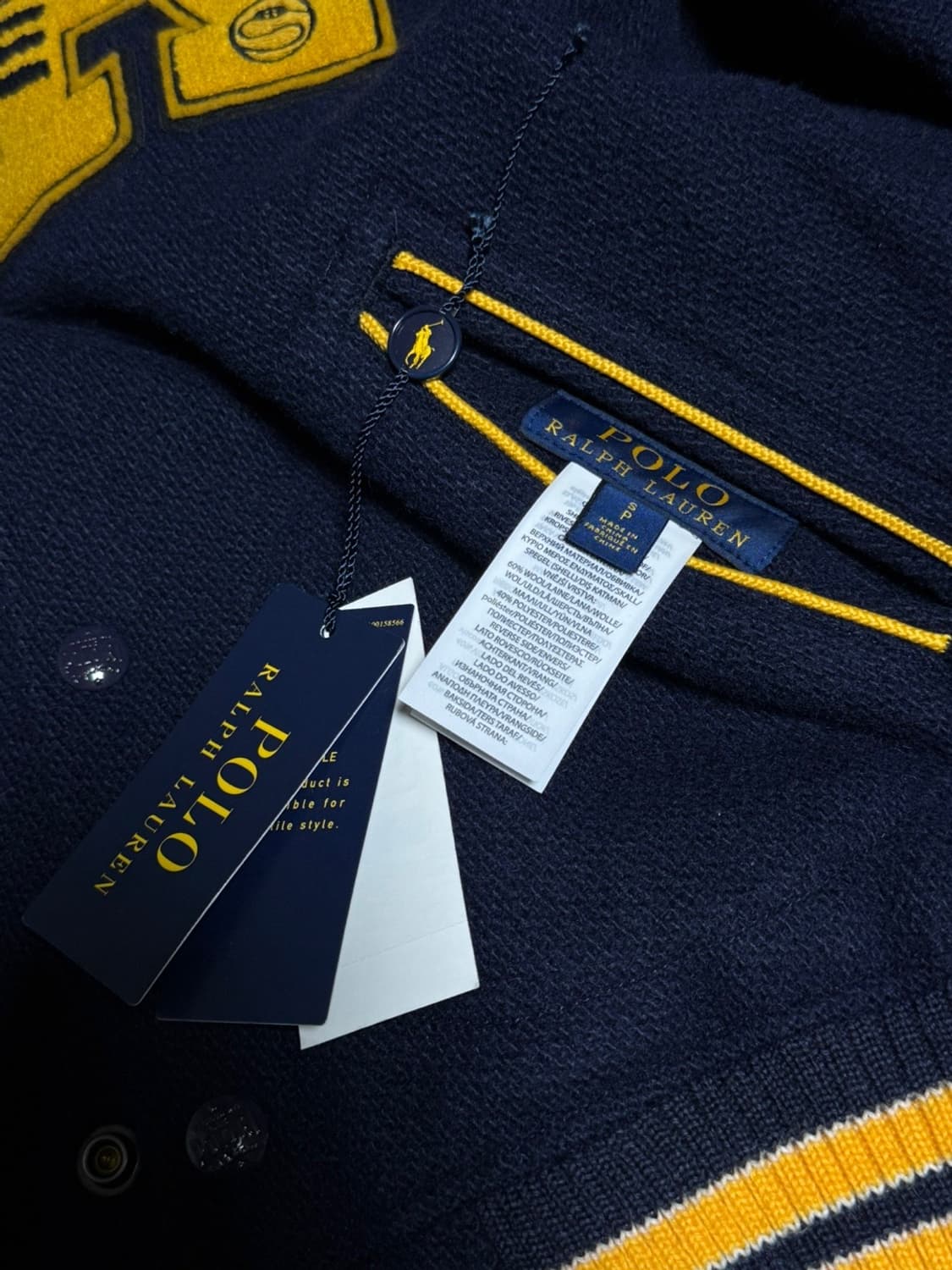 폴로 랄프로렌 리버시블 트윈 새틴 바시티 자켓 (S) 상품이미지4