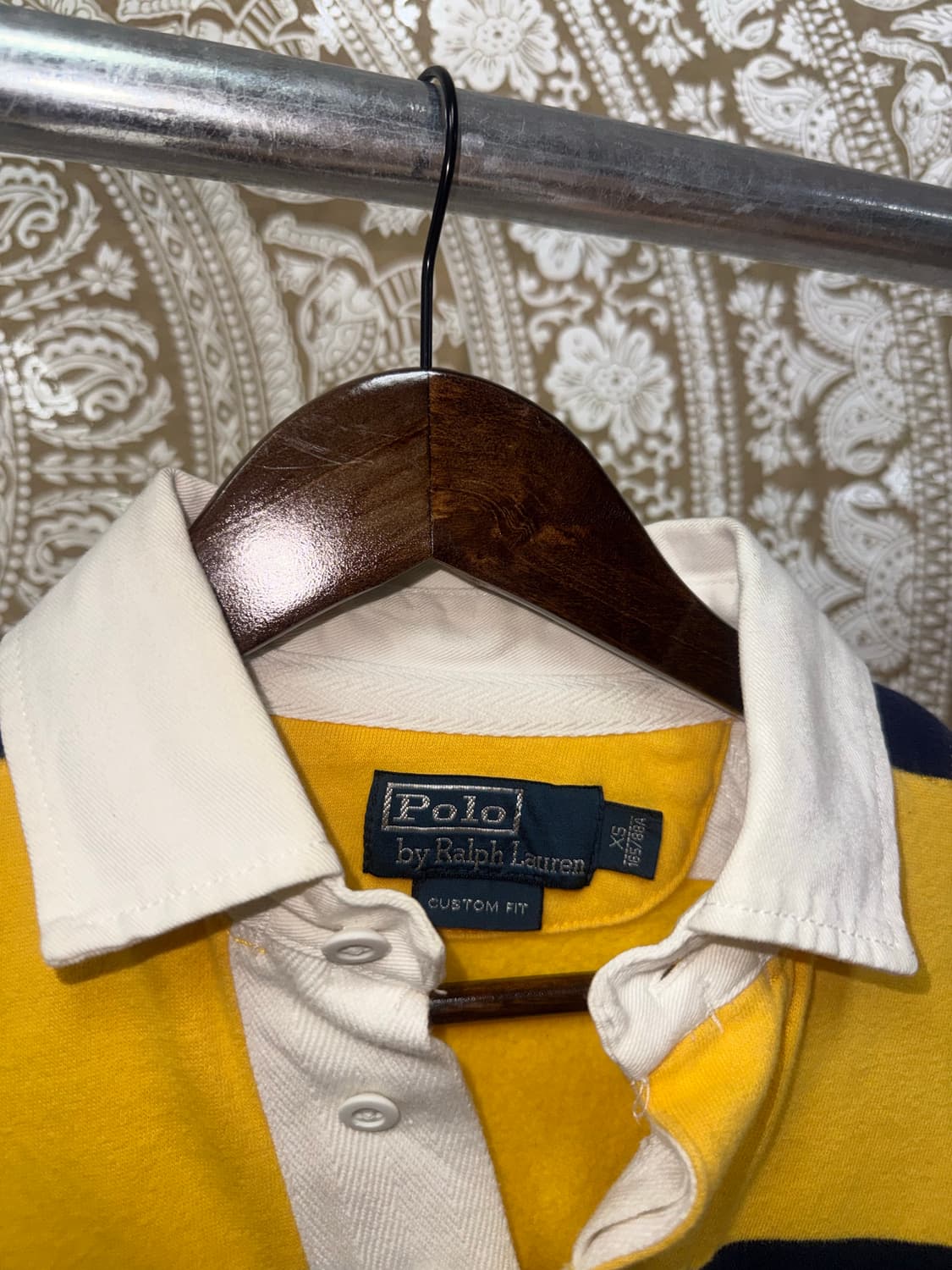 폴로 랄프로렌 여성 스트라이프 기모 럭비 긴팔 카라티  상품이미지5