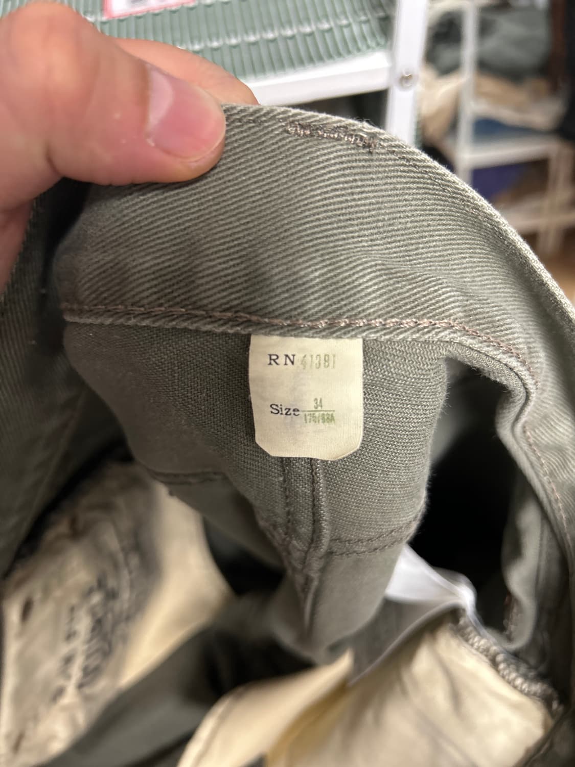 RRL 올리브 헤비코튼 불 데님 34 상품이미지9