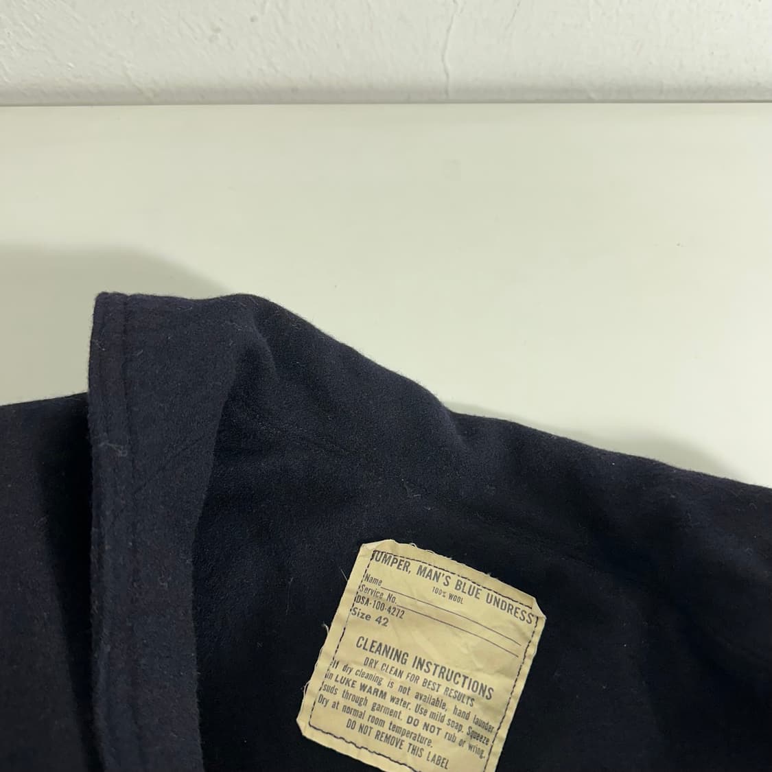 S US NAVY 미해군 블랙 울 니트 상품이미지4