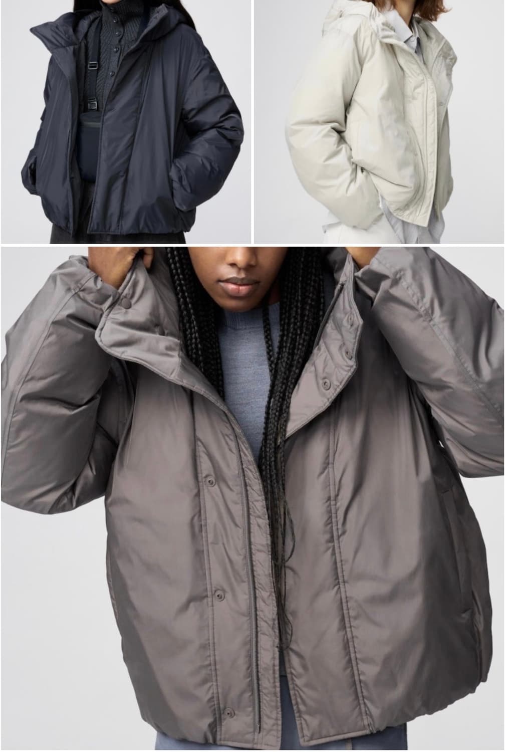 유니클로 U 퍼프테크 파카 브라운 상품이미지1