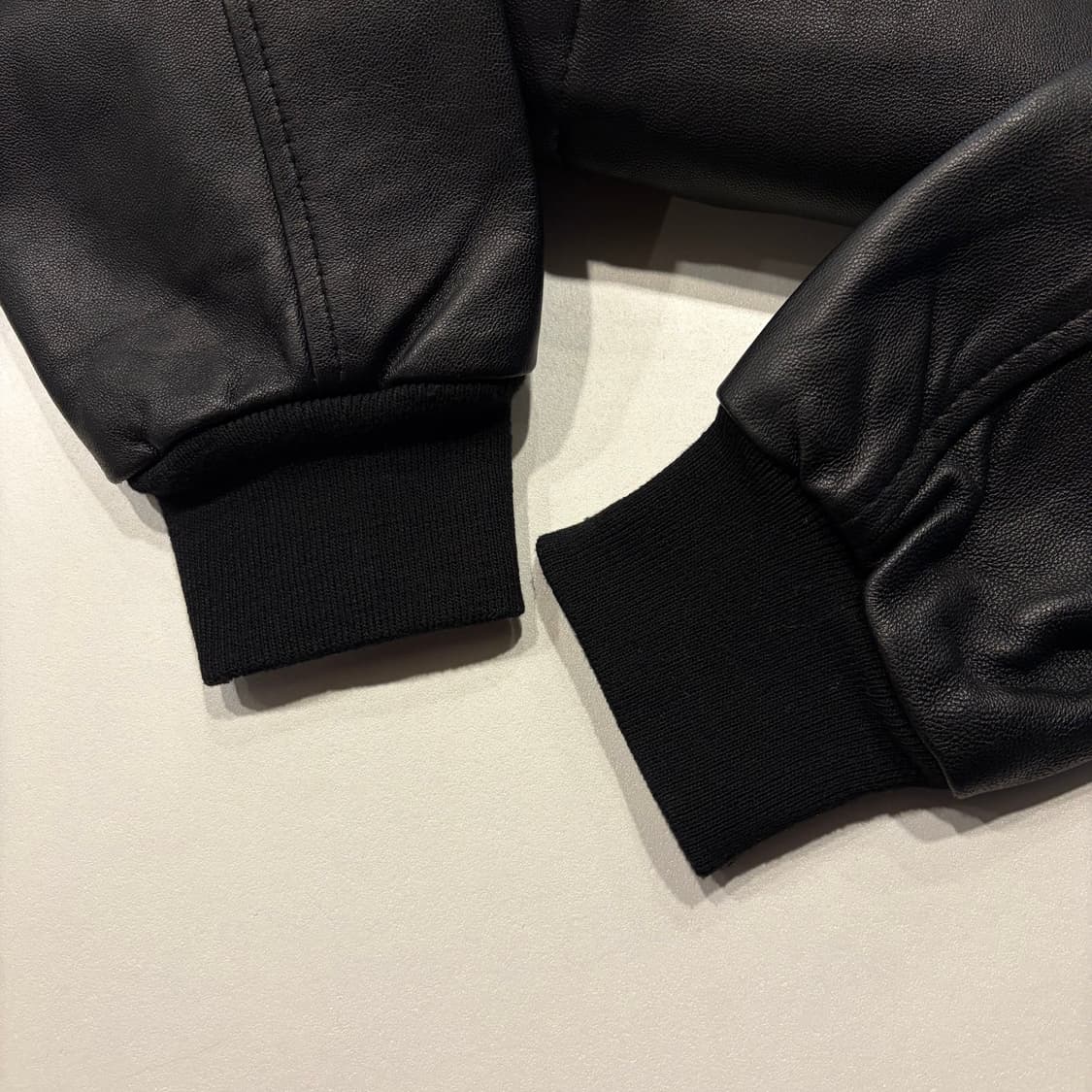 [L] 필립플레인 해골 램스킨 가죽 봄버 자켓 C659 상품이미지7