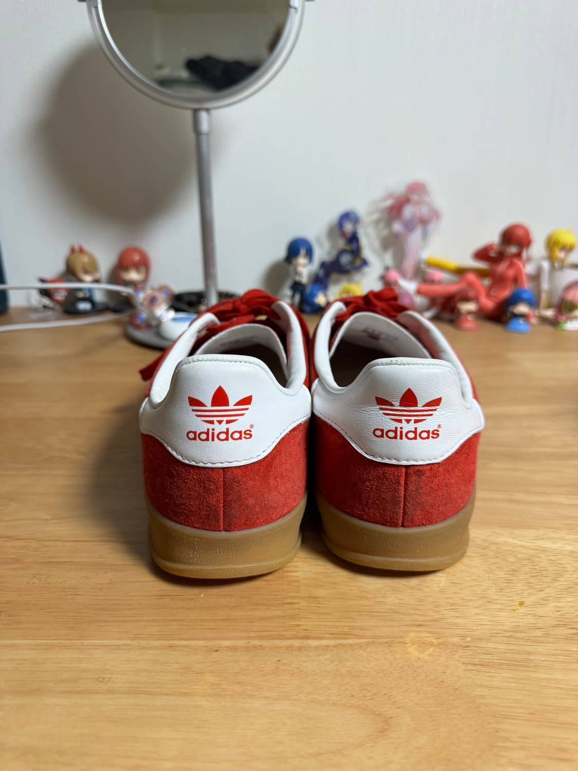 아디다스 스웨이드 스니커즈 275 레드 상품이미지3