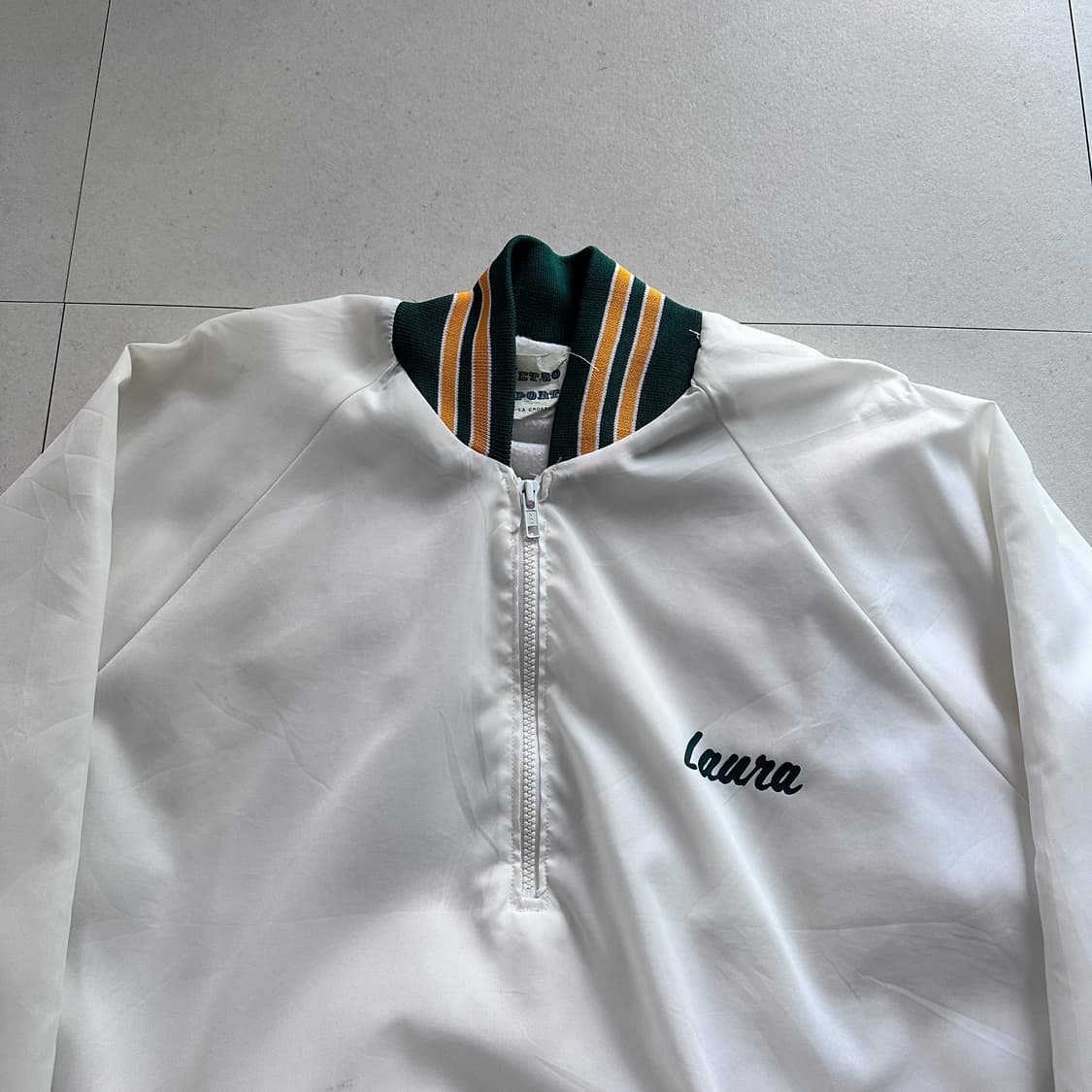 90s 빈티지 미국 생산 로체스터 메이요 바람막이 웜업자켓  상품이미지3