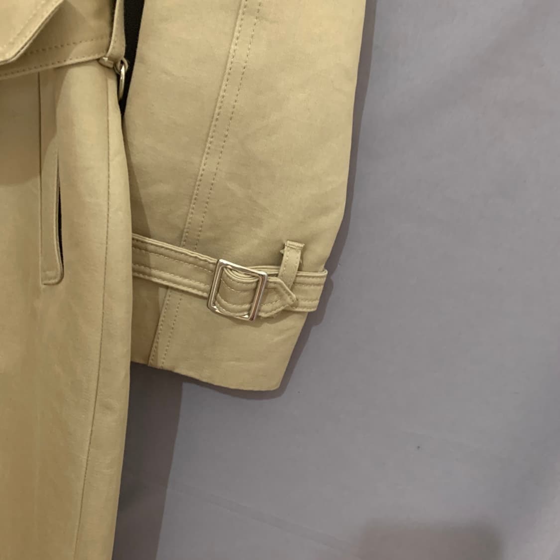 36 SANDRO 산드로 벨티드 트렌치 코트 상품이미지5