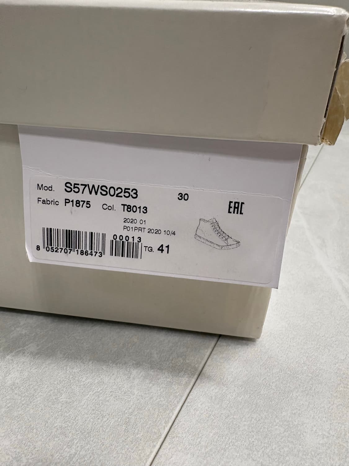 (풀박) 메종 마르지엘라 타비 하이탑 블랙 260팝니다. 상품이미지9