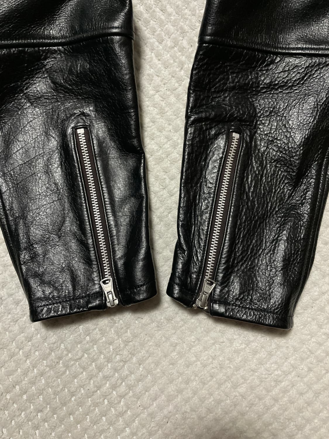 DIAFVINE 디아프바인 2WAY 카우하이드 소가죽 마크 레더 자켓 상품이미지7