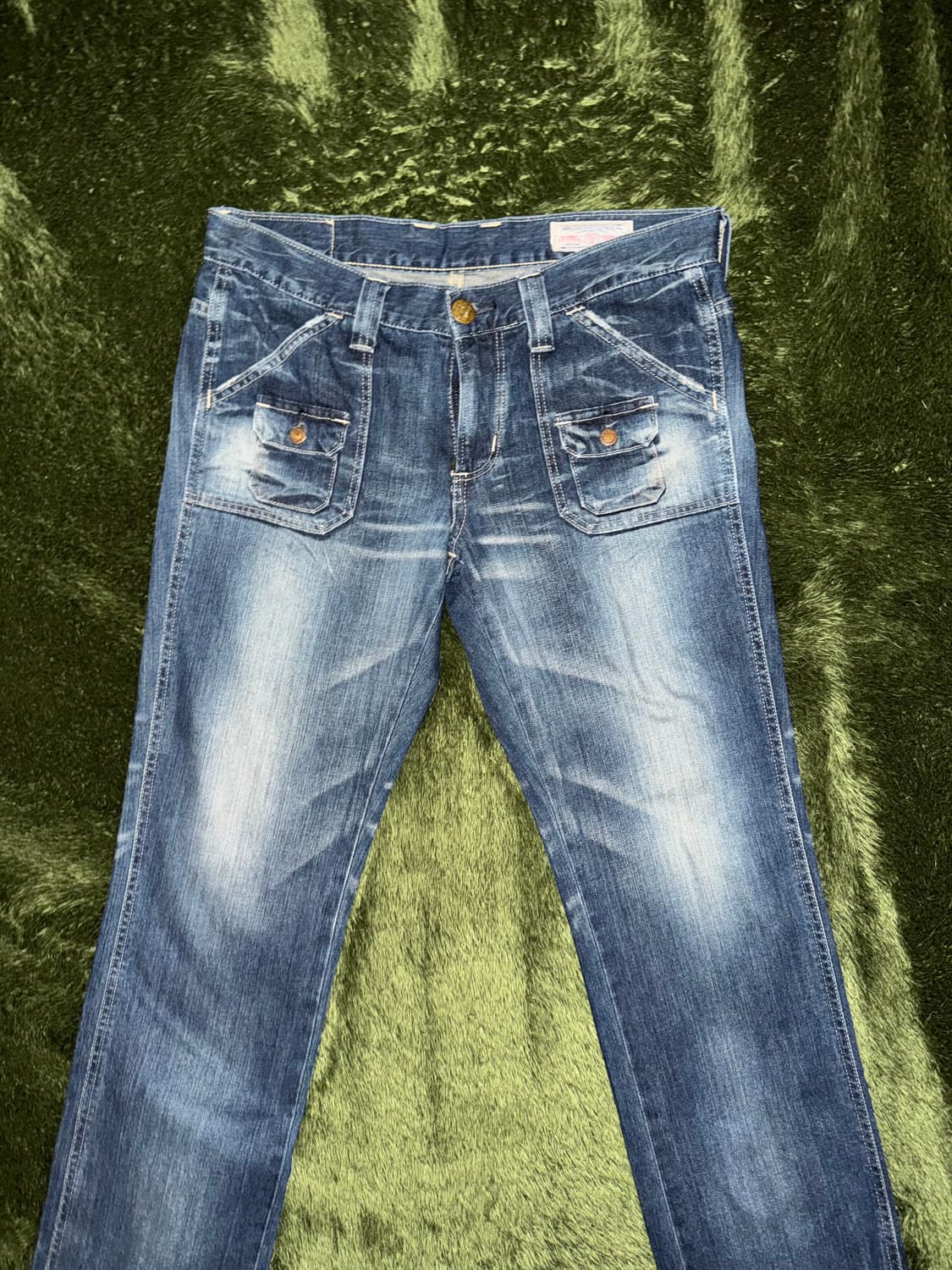 [M] 에드윈 포켓 디테일 워싱 데님 팬츠 MADE IN JAPAN 상품이미지5