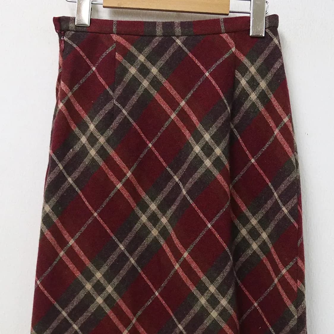 V.G.D 울혼방 체크 롱 스커트 63343 상품이미지5