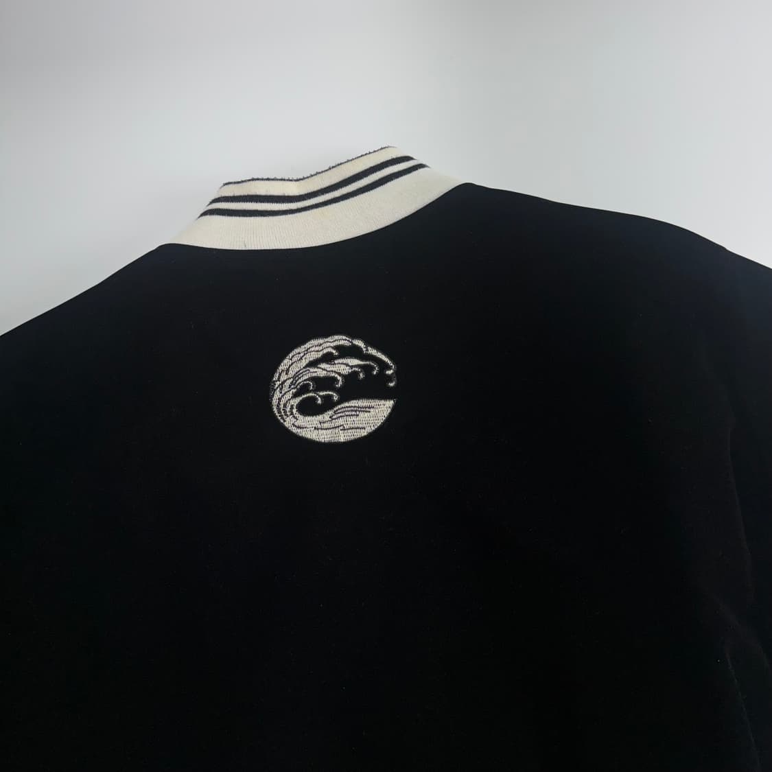 블랙 벨벳 실버 자수 스카쟌 상품이미지6