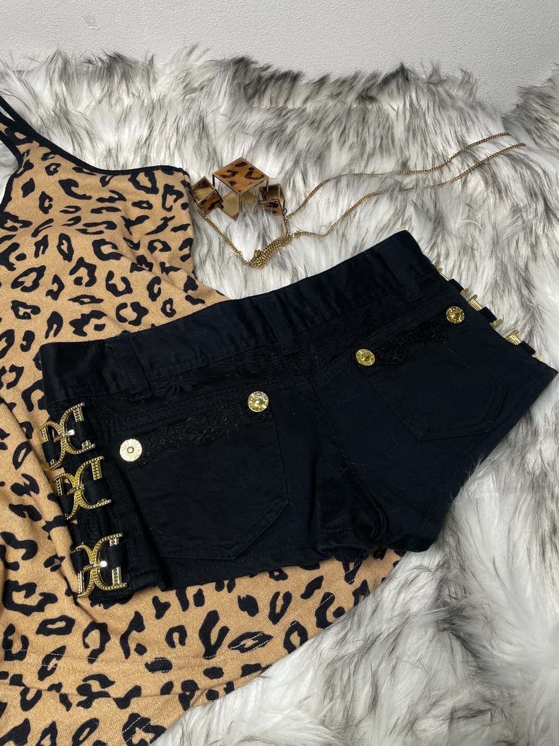 DIGDEEP 디그딥 사이드 골드링 로우라이즈 팬츠 상품이미지3