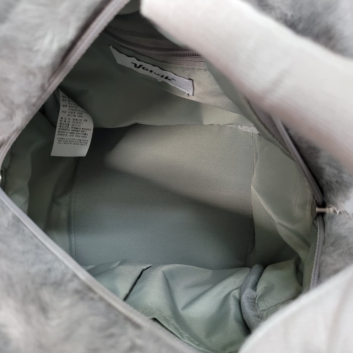 Volvik 볼빅 퍼 토트백 파우치백 그레이 상품이미지6