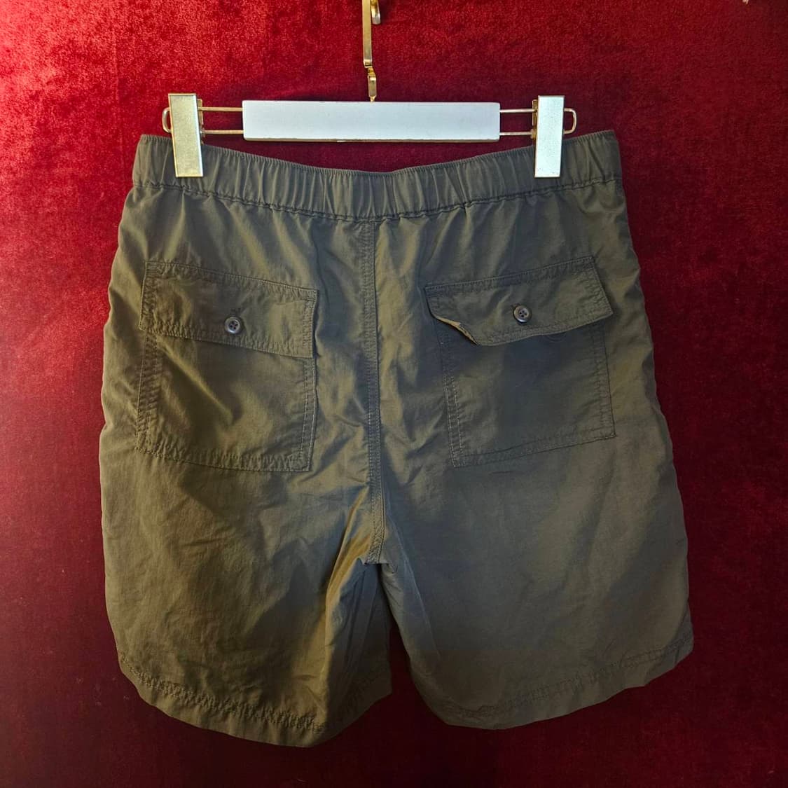 무신사스탠다드 카키 나일론 벨티드 숏 반바지 상품이미지2