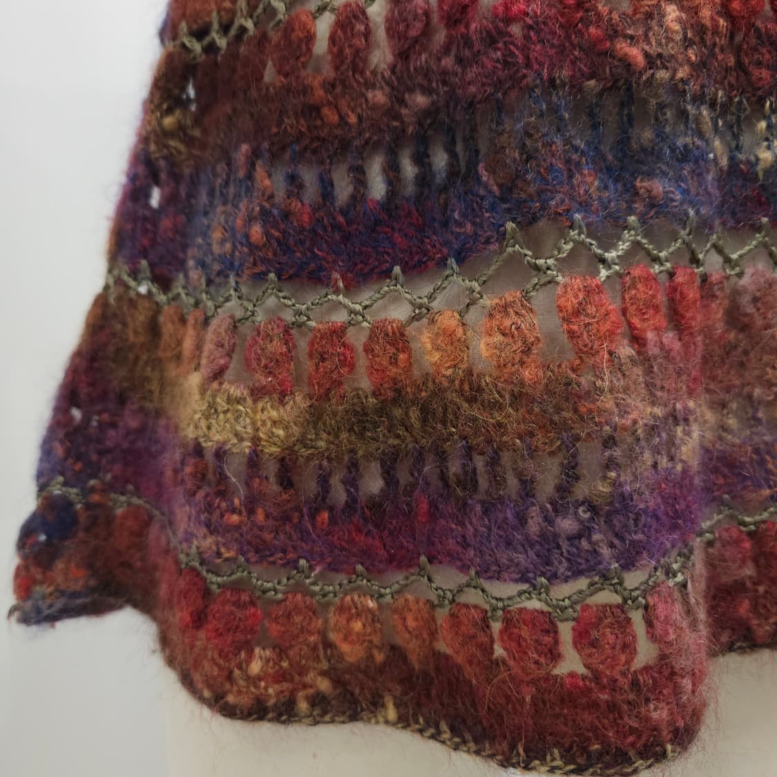 빈티지 수공예 멀티컬러 크로셰 롱니트 상품이미지9