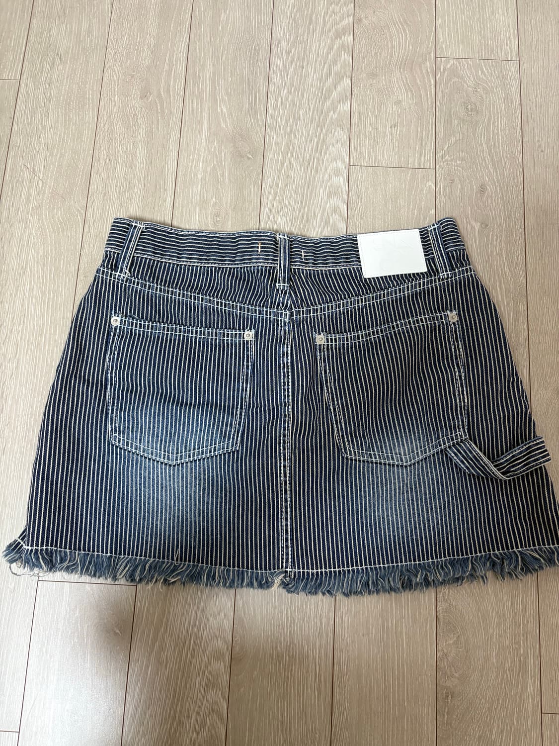 Sinoon denim mini skirt (indigo) 상품이미지3