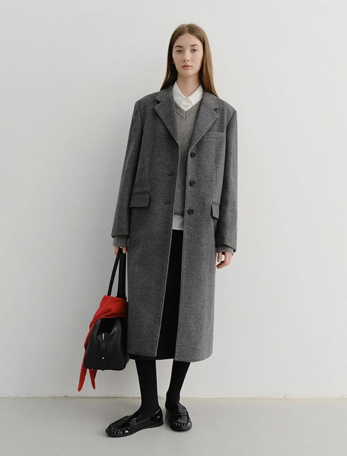 던스트 ESSENTIAL CASHMERE SINGLE COAT 코트 상품이미지1