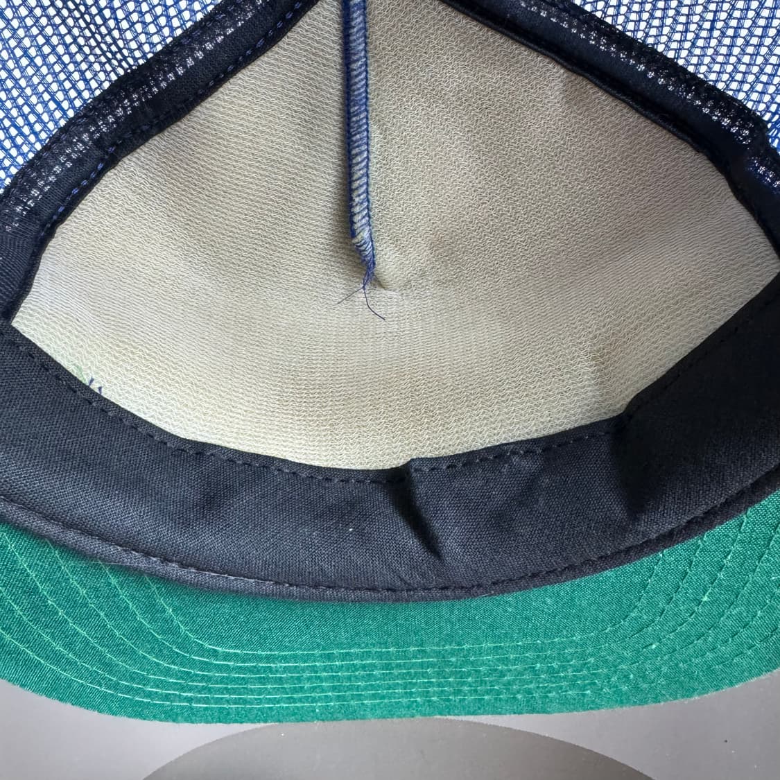 USA 빈티지 모자 볼캡 vintage cap 트러커 메쉬 블루 상품이미지4