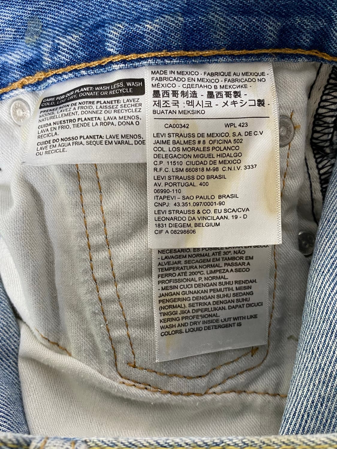 리바이스 502 패치워크 반바지 28 상품이미지3