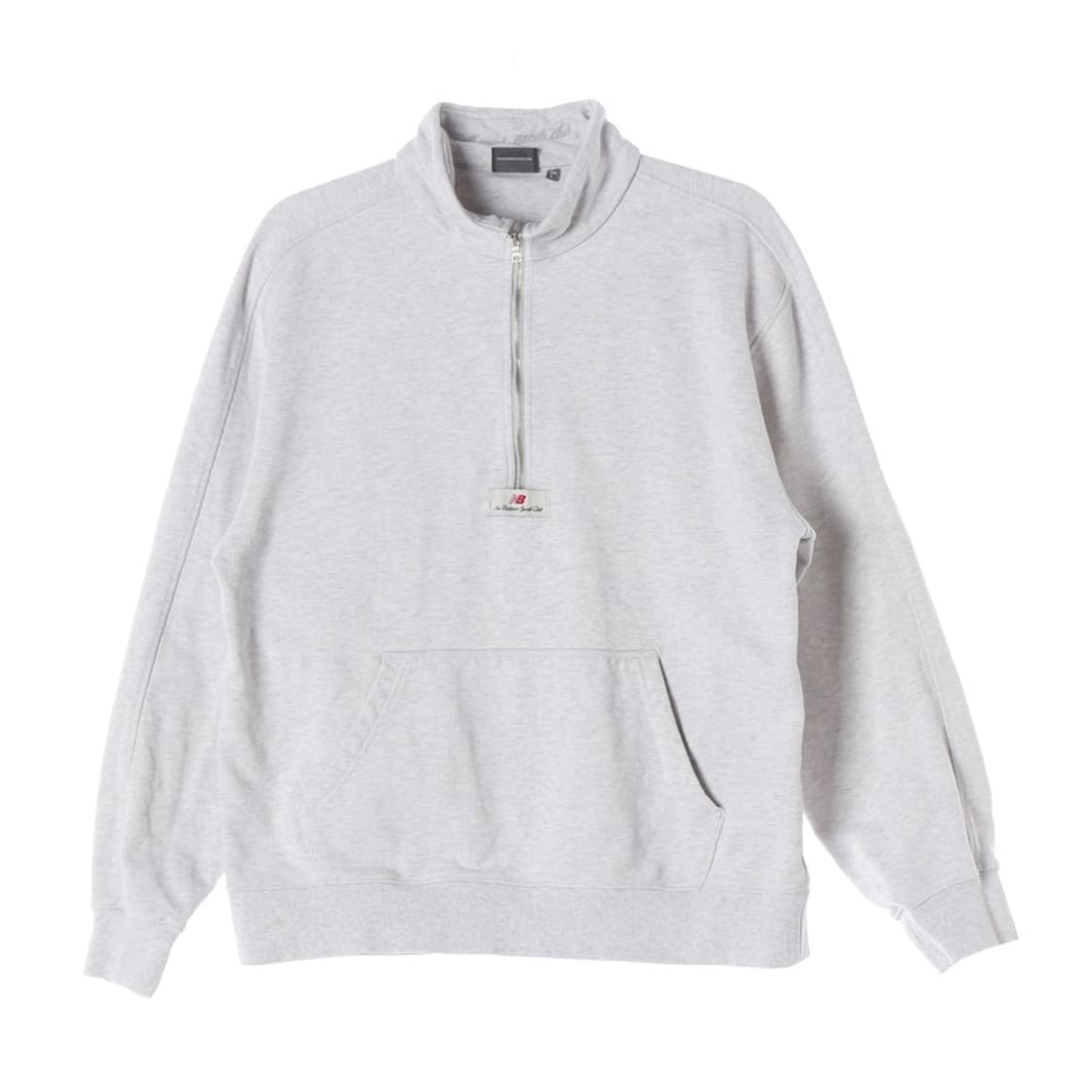 뉴발란스 스포츠클럽 하프집업 맨투맨 그레이 L 상품이미지1