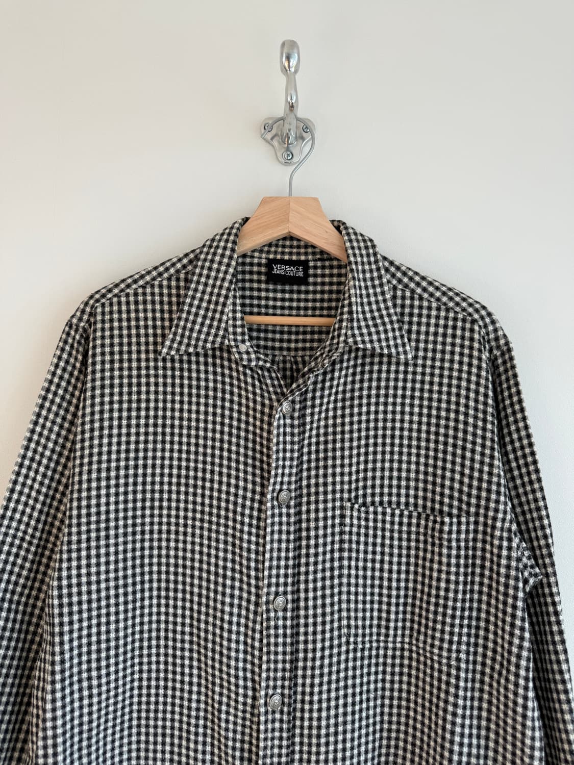 올드 베르사체 진스(VERSACE JEANS) 깅엄 체크셔츠(ITALY) 상품이미지2