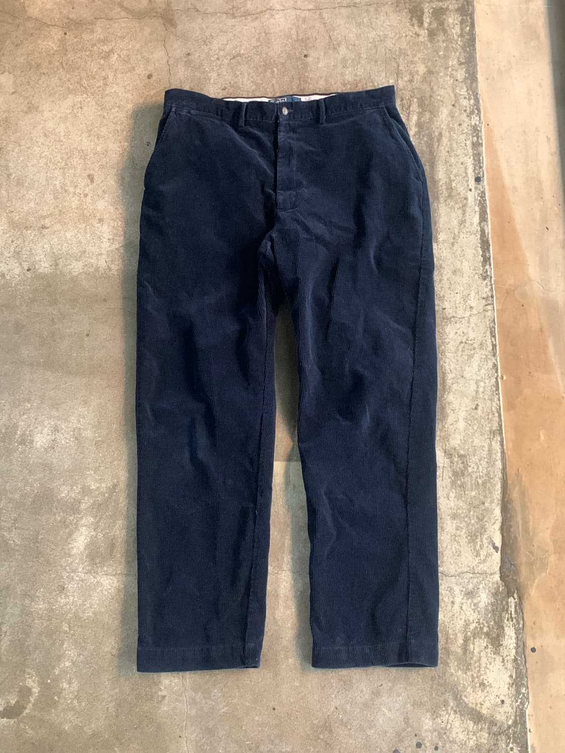 폴로 랄프로렌 플레인 프론트 코듀로이 팬츠 네이비 36X32 상품이미지1