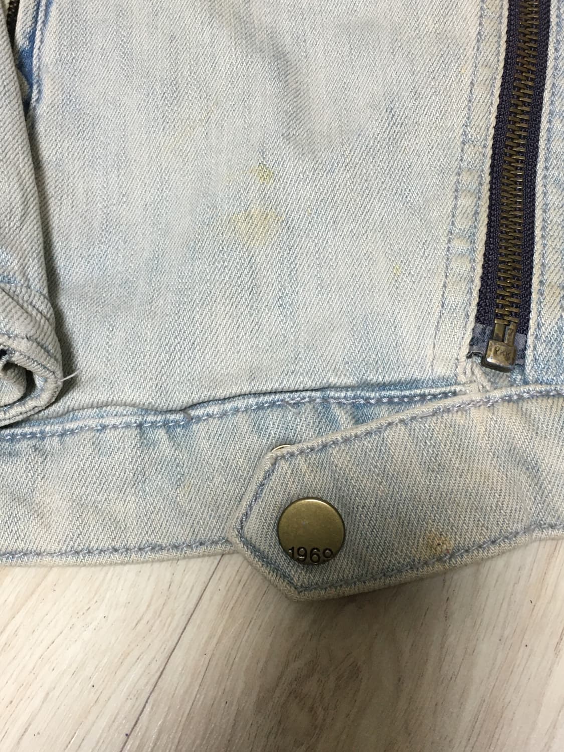 빈티지 사선 데님자켓 상품이미지3