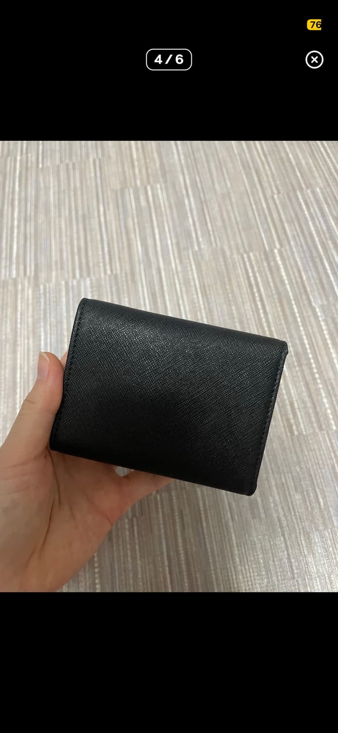 풀박)비비안웨스트우드 사피아노 블랙 카드지갑 반지갑 스몰 플랩 미스치프 상품이미지4