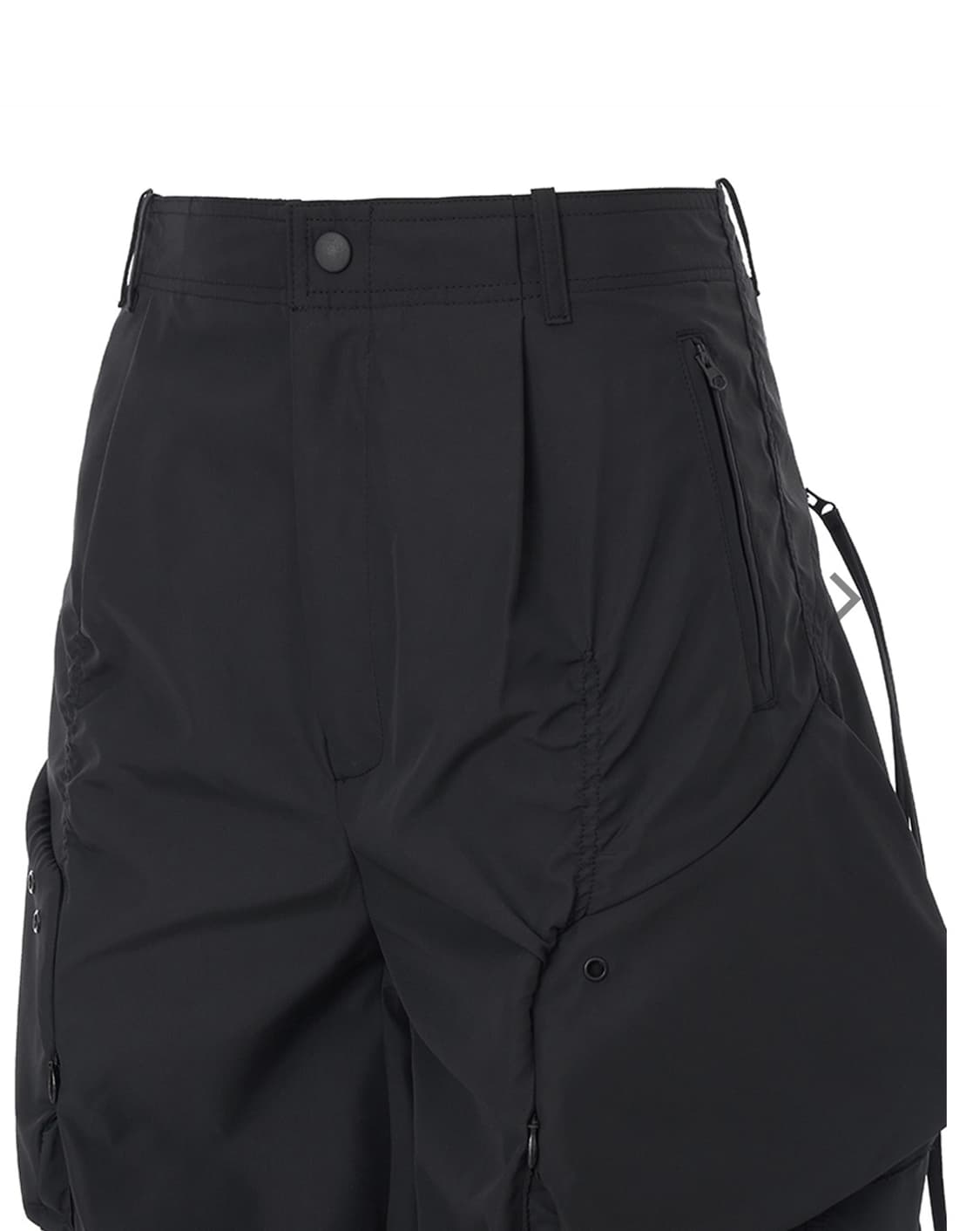 NACHE SMOCKING CONVEX PANTS BLACK 상품이미지5