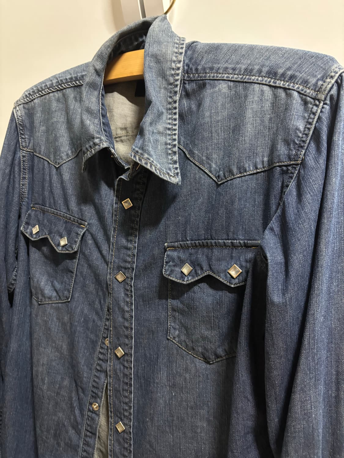 세비지 웨스턴데님셔츠 XL 상품이미지3