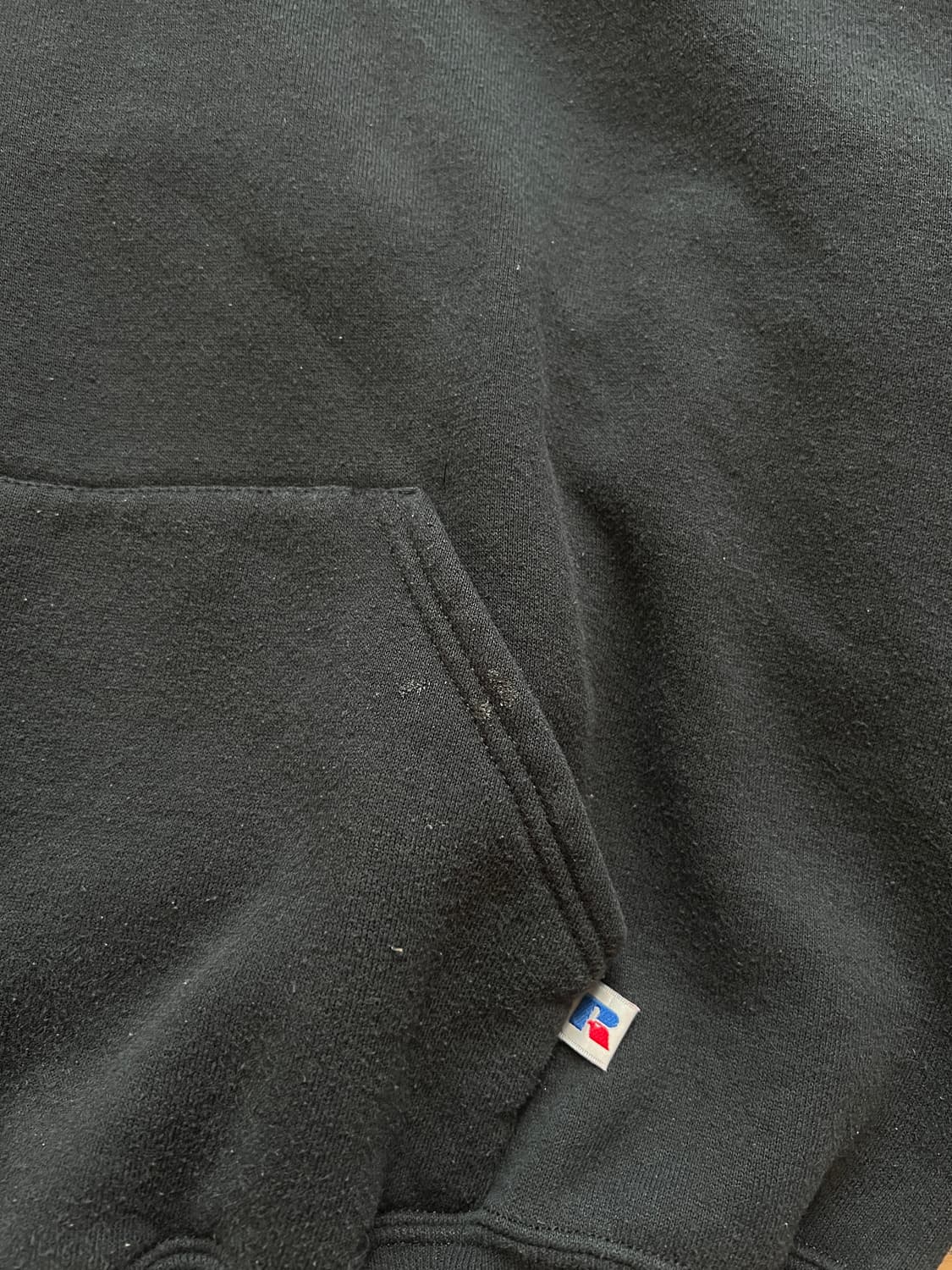 90s 러셀 빈티지 후드 블랙 XXL (우주매물) 상품이미지8