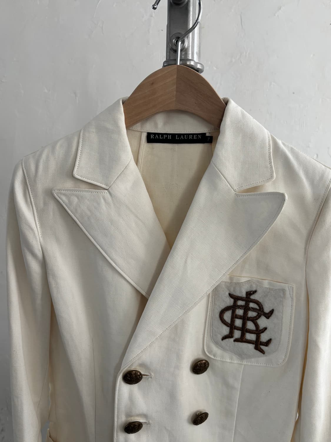 Polo 랄프로렌 화이트 더블 블레이져 자켓 상품이미지2