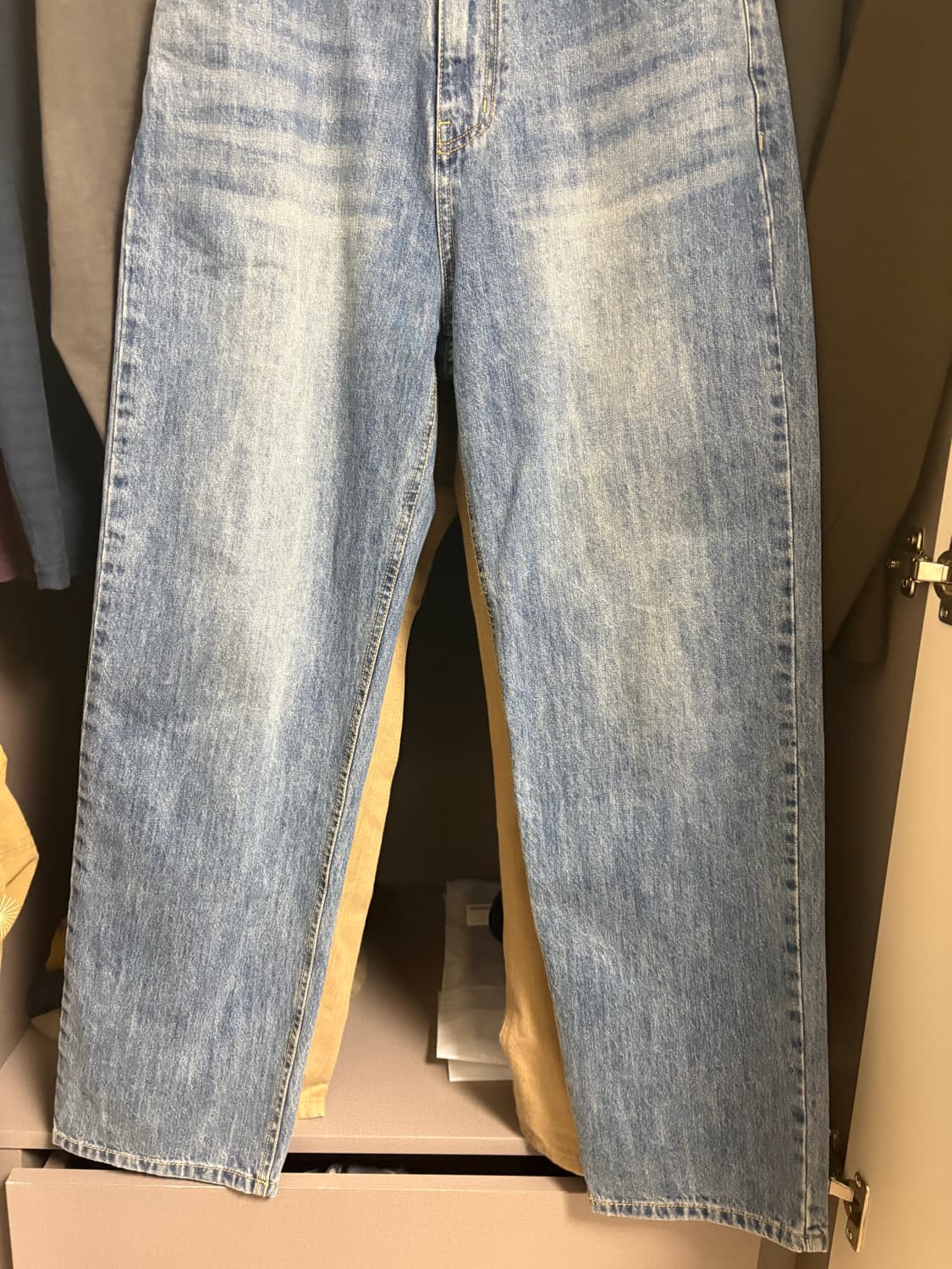 113 light slub denim - Washed blue S 상품이미지2