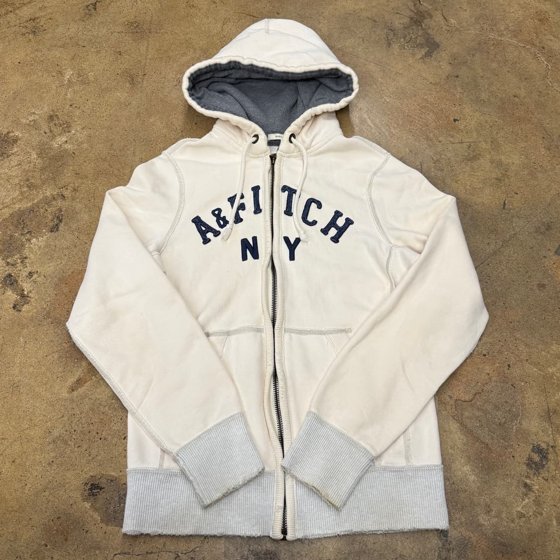 화이트 아베크롬비 후드집업 상품이미지2