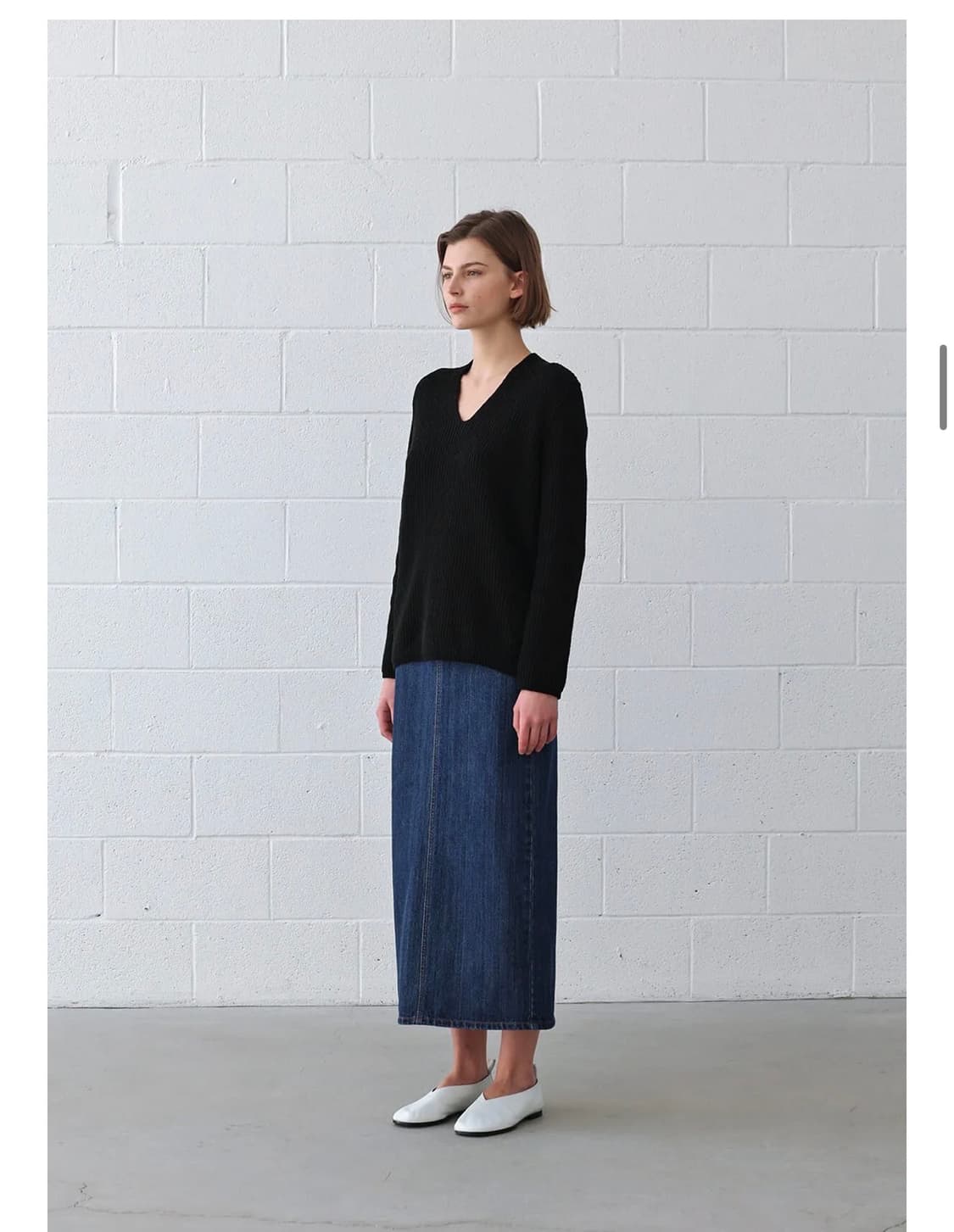 문달 데님 스커트 상품이미지2