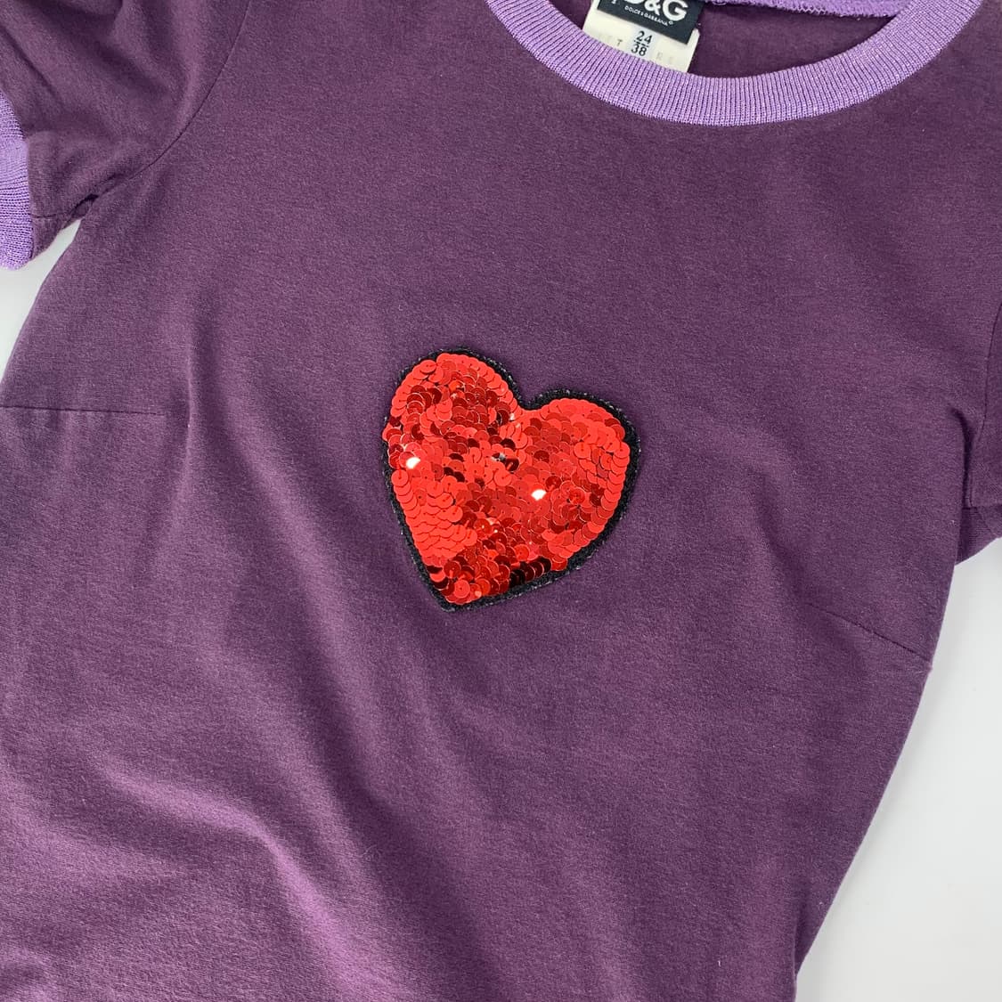 돌체앤가바나 하트 반팔 티셔츠 상품이미지3