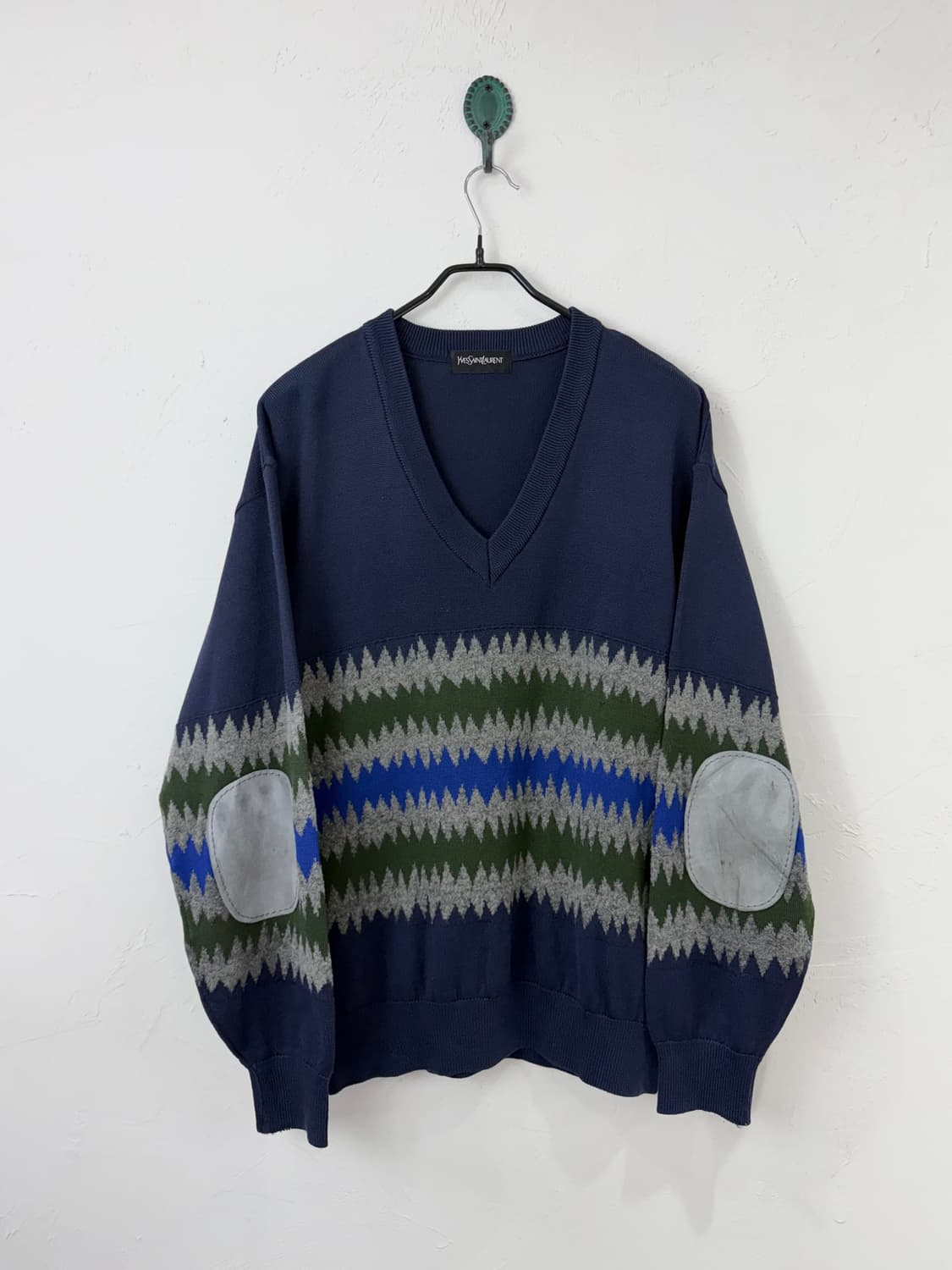 입생로랑 지오메트릭 패턴 니트 상품이미지1