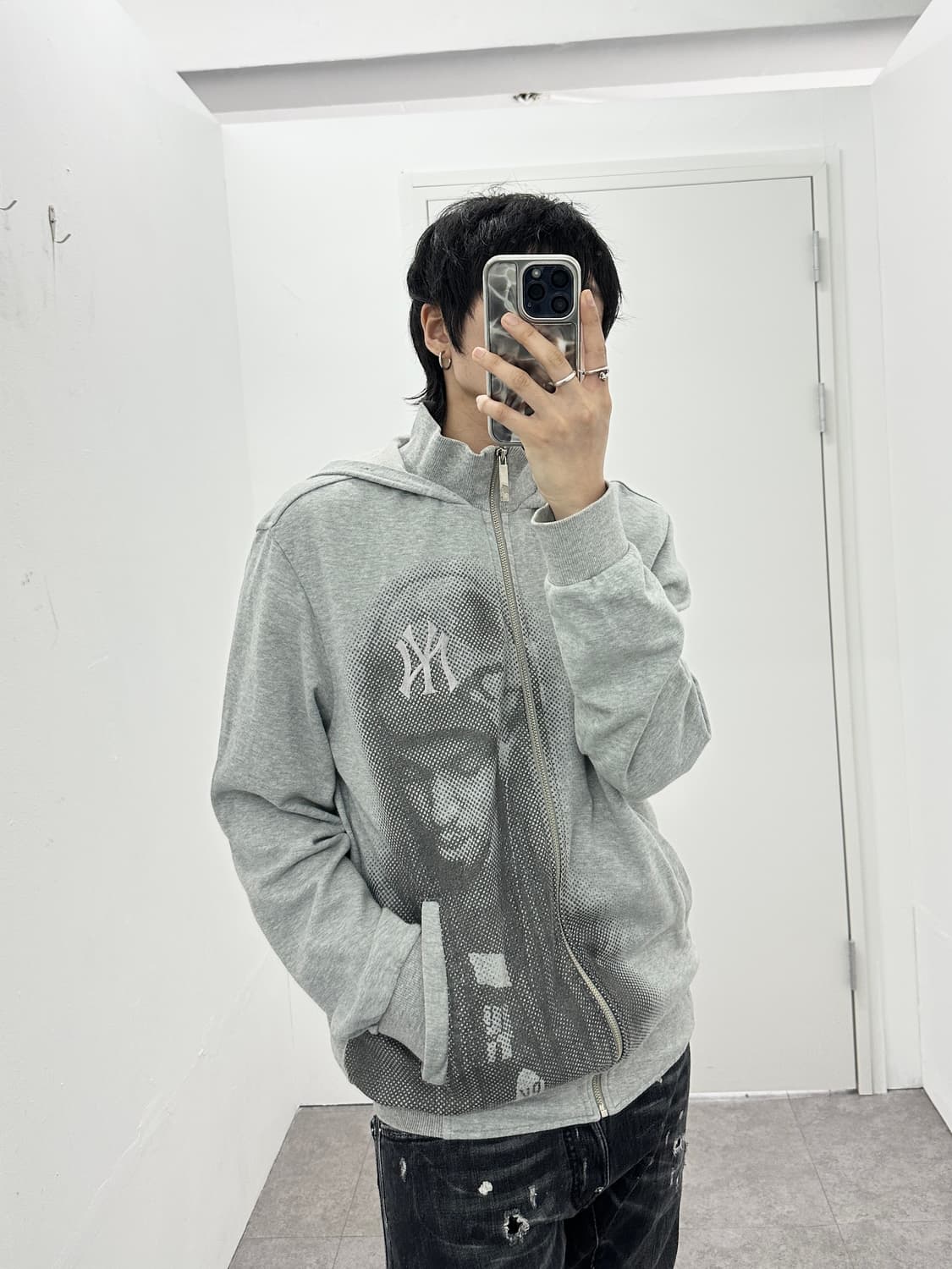 MLB glitter graphic hood zip up 상품이미지3
