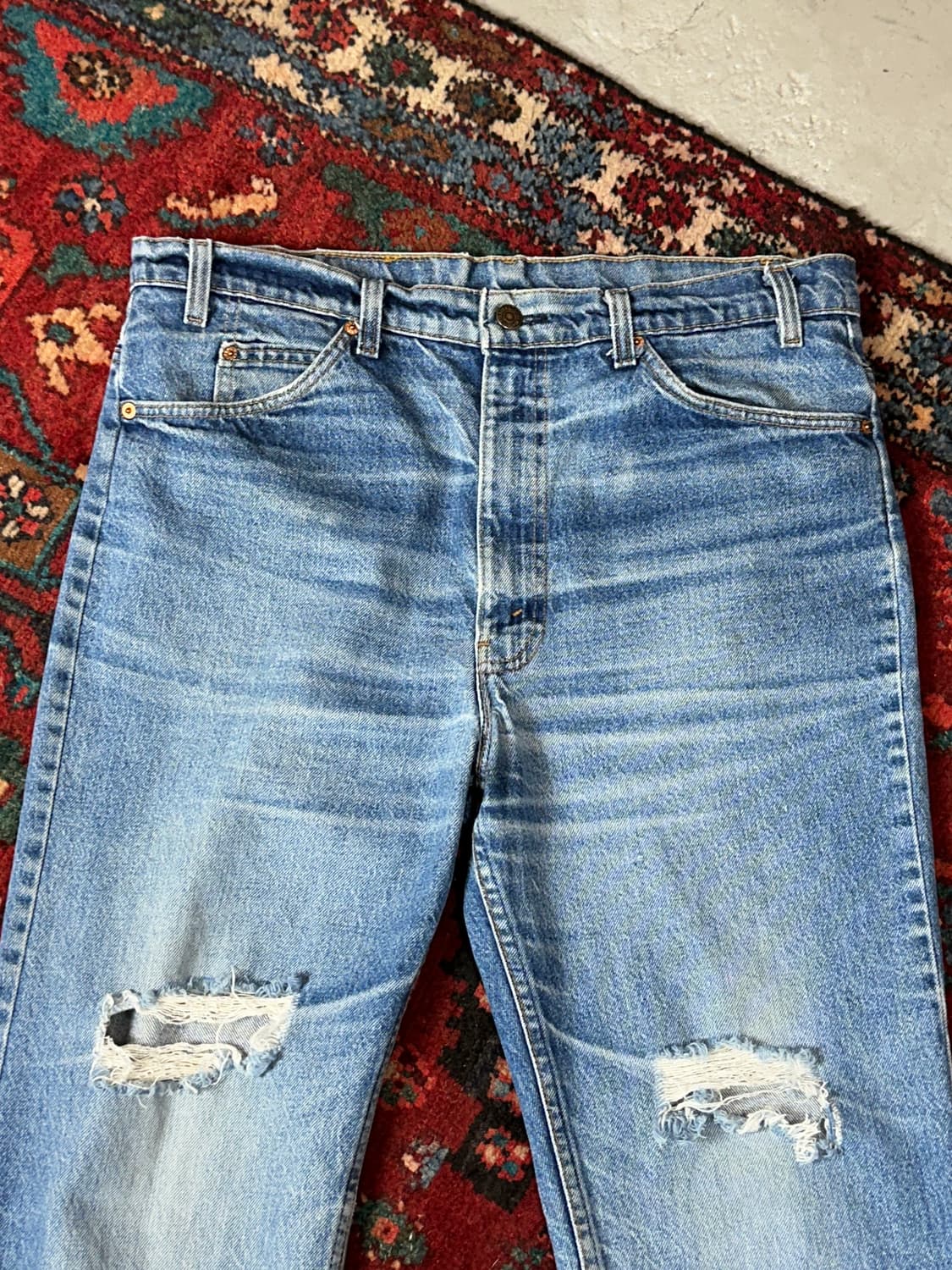 90's USA Made 빈티지 리바이스 517 오렌지탭 부츠컷 상품이미지5