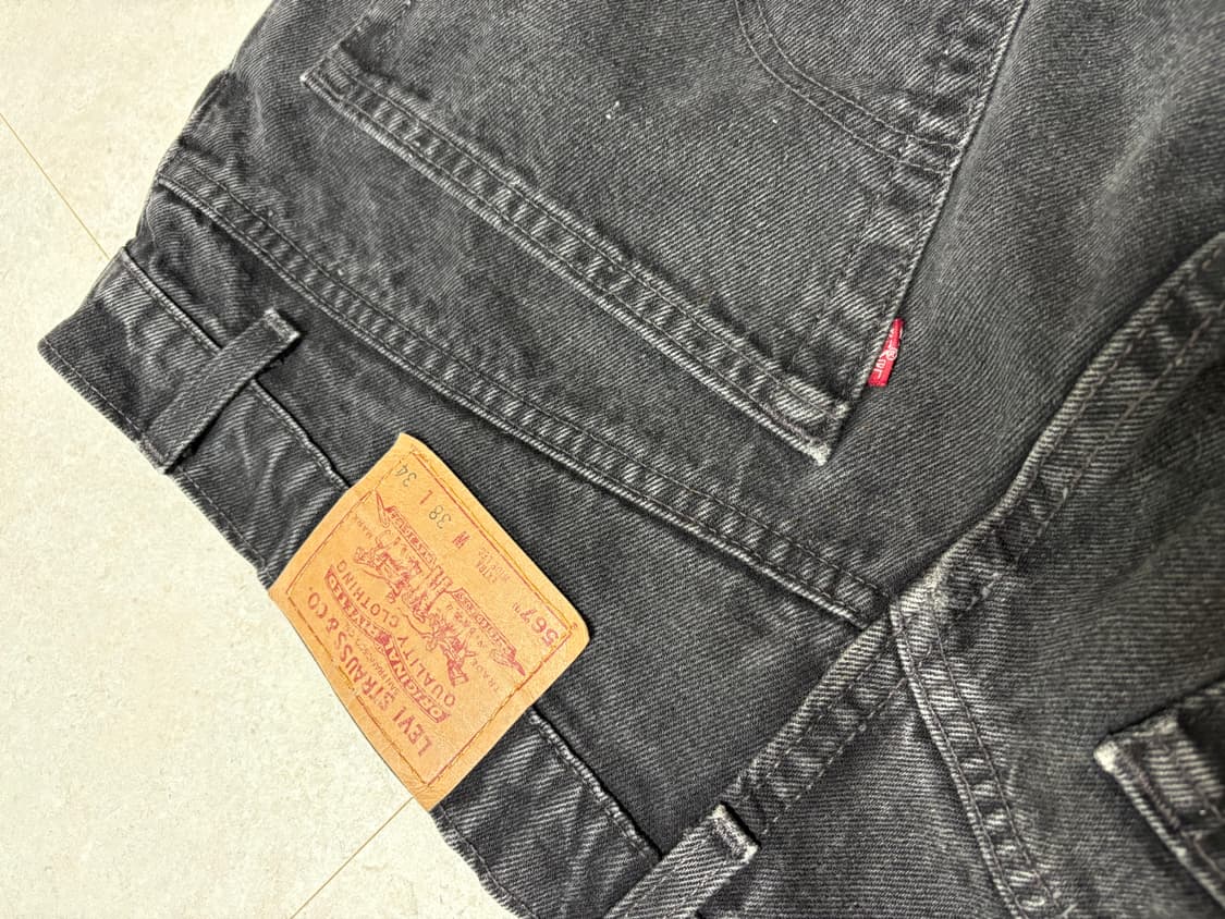 90s 리바이스 567 블랙 데님 상품이미지4