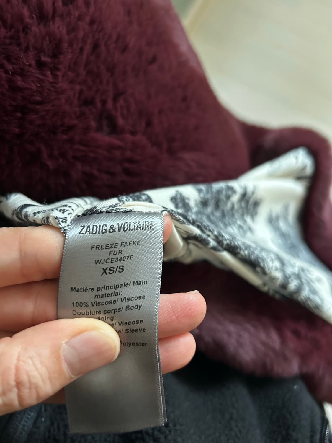 쟈딕앤볼테르 에코퍼 자켓 freeze 상품이미지7