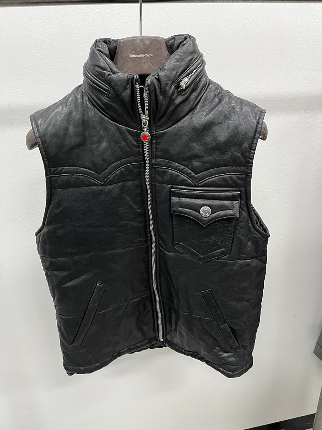 95-100) 트루릴리젼 양가죽 패딩조끼 상품이미지3