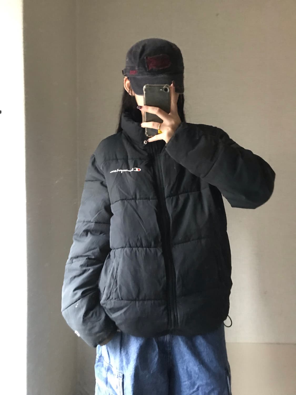 챔피온 블랙 패딩 상품이미지3