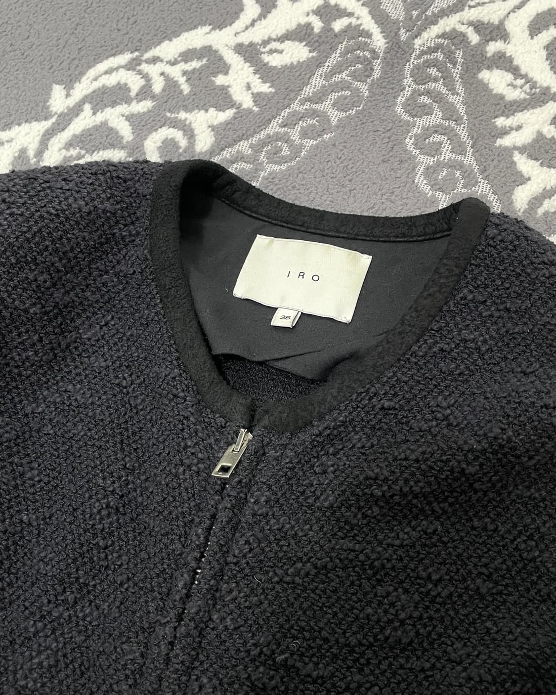 Iro Tissu Mixed Jip-Up Jacket 상품이미지2