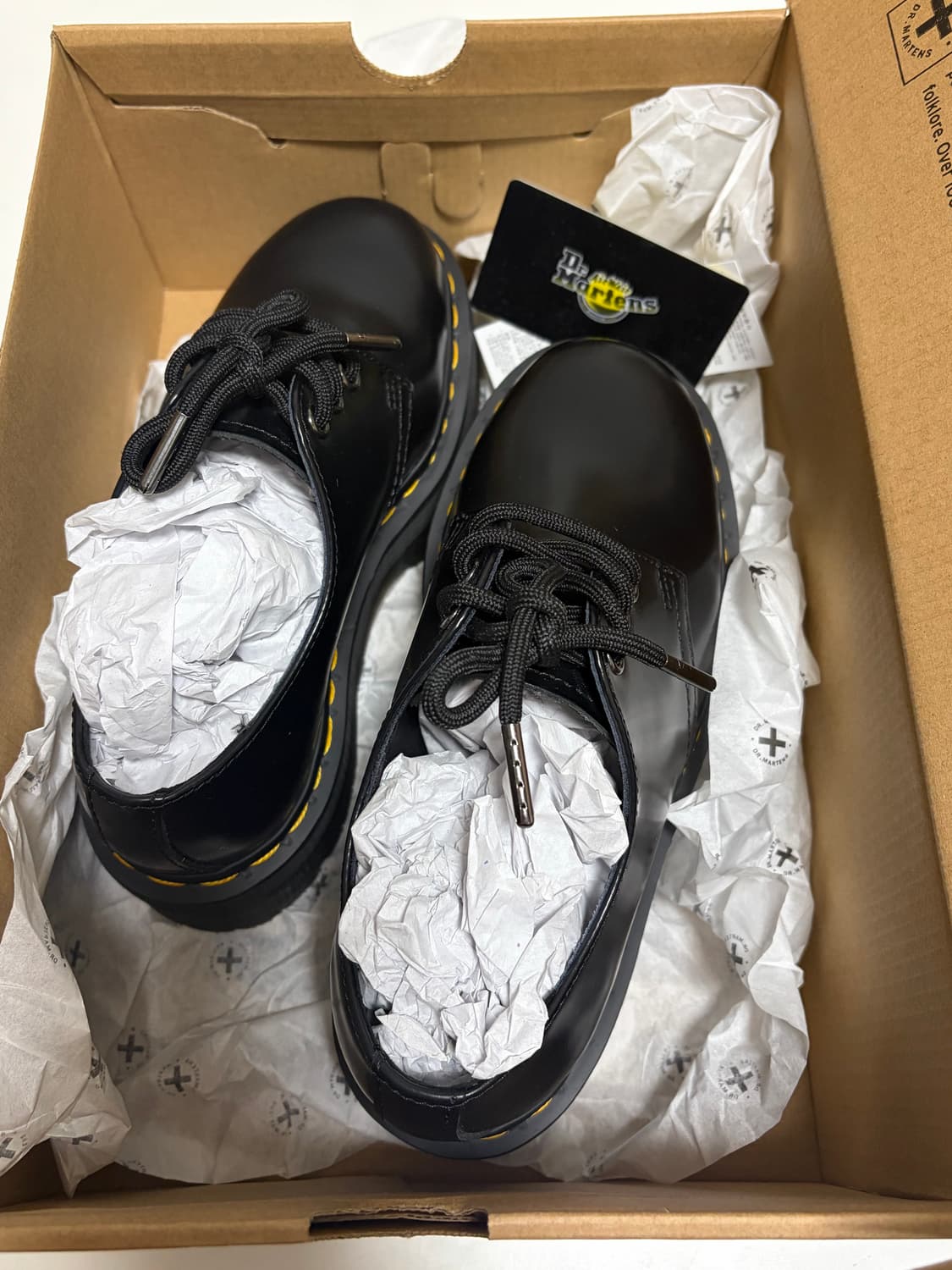 닥터마틴 1461 쿼드 블랙 220 새상품급 상품이미지2