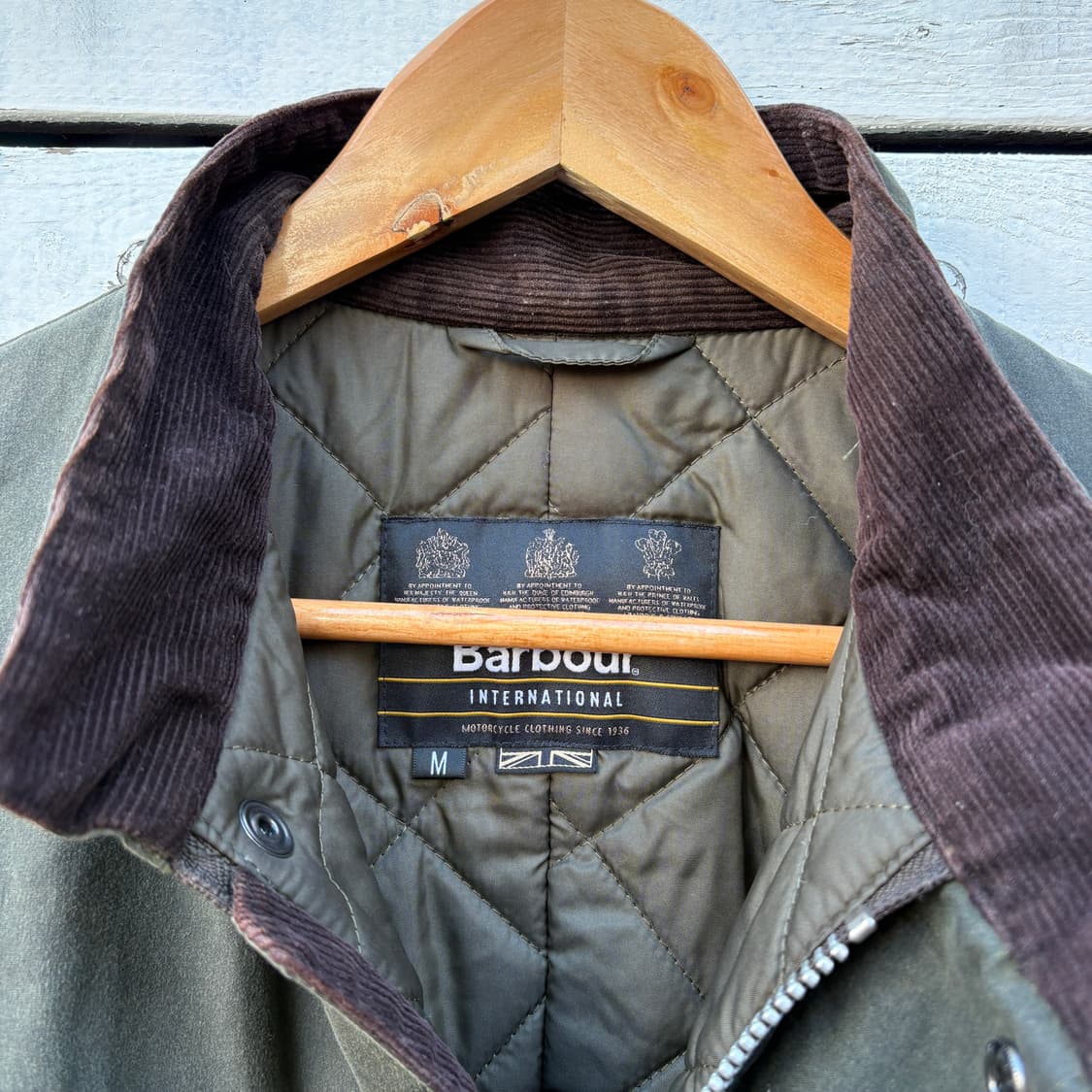 Barbour 바버 인터네셔널 듀크 퀼팅 왁스 자켓 상품이미지4